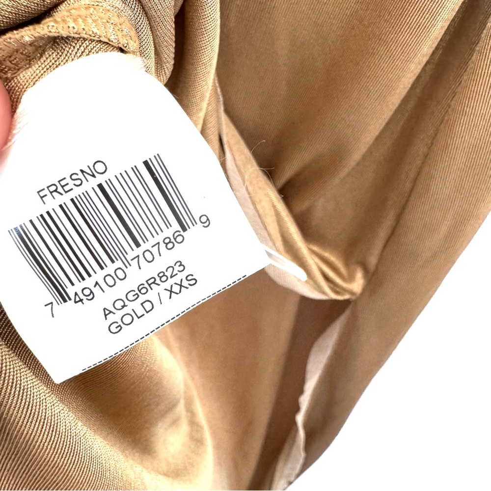 BCBG Maxazria Fresno Long Sleeve Dress in Gold - Picture 6 of 9